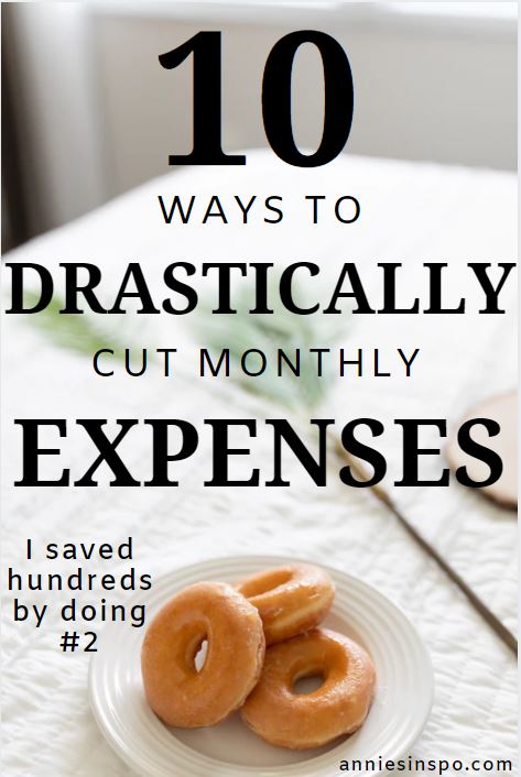 how to drastically cut expenses