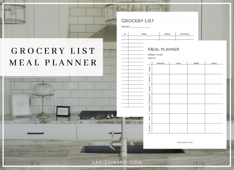 Weekly Meal Planner - Grocery List